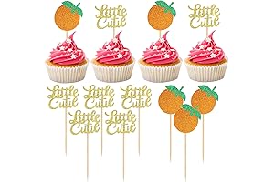 Adorable Little Cutie Cupcake Toppers: Sweet Citrusy Charm for Your Special Day