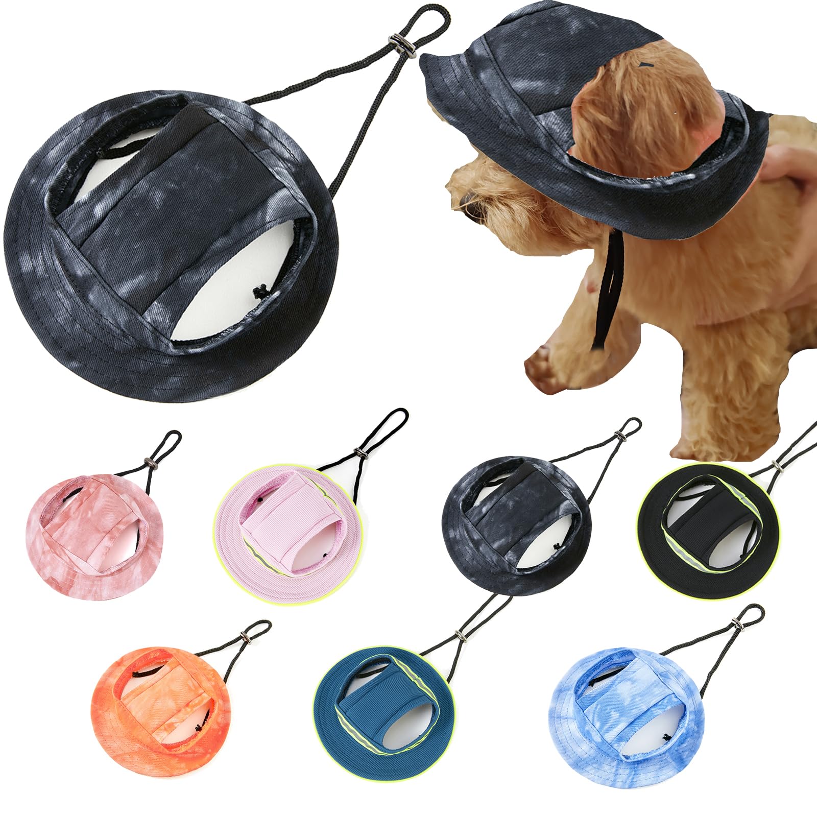 Chapeau bob pour animal de compagnie avec visière pare-soleil pour petits chiens