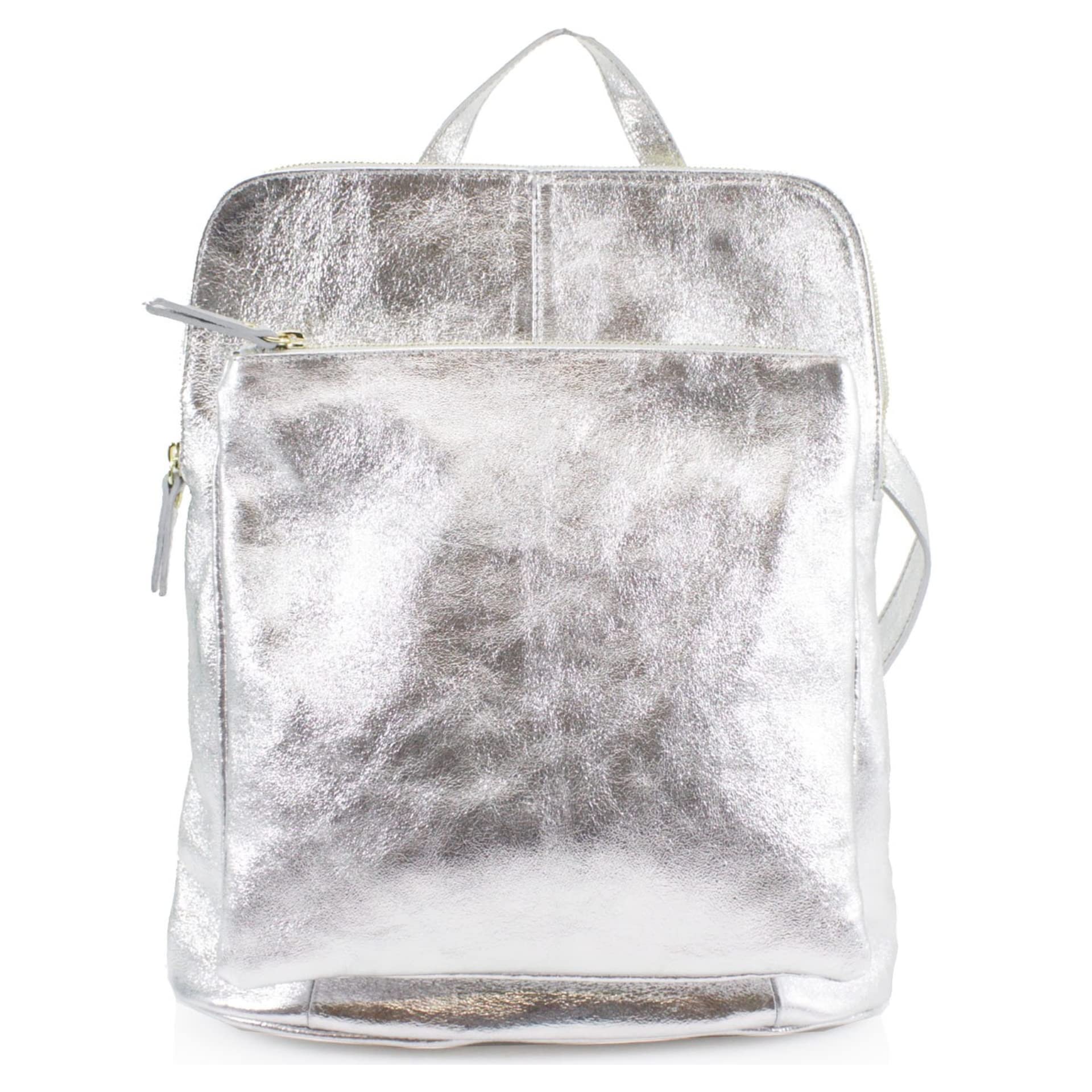 Nawal's Ladies Convertible Genuine Leather Backpack Unisex Shoulder Travel School Gym Handbag VP510