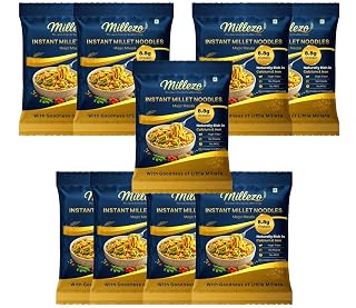 Millezo Instant Millet Noodles, High Protein, Little Millet, Pack of 9