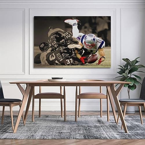 Miniatura 4 de fuyaozhishang Julian Edelman Art Posters 24x36inch(60x90cm) Unframe-style