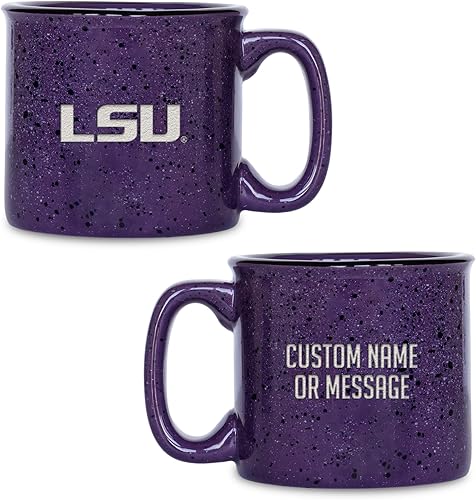 Miniatura 351 de Rico Industries NCAA Utah Utes - Taza de café personalizada de 12 onzas con logotipo grabado con láser profundo, taza de cerámica para acampar con