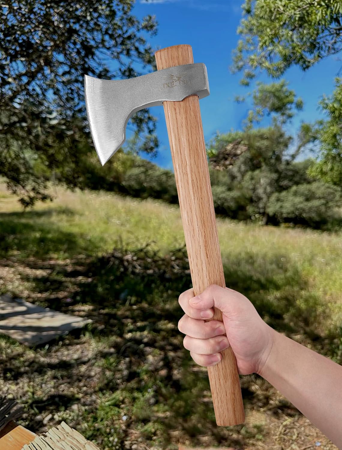 Throwing Tomahawks 2Pack - 16.5" Beech Handle - Forged Axes for Throwing and Outdoor Adventures