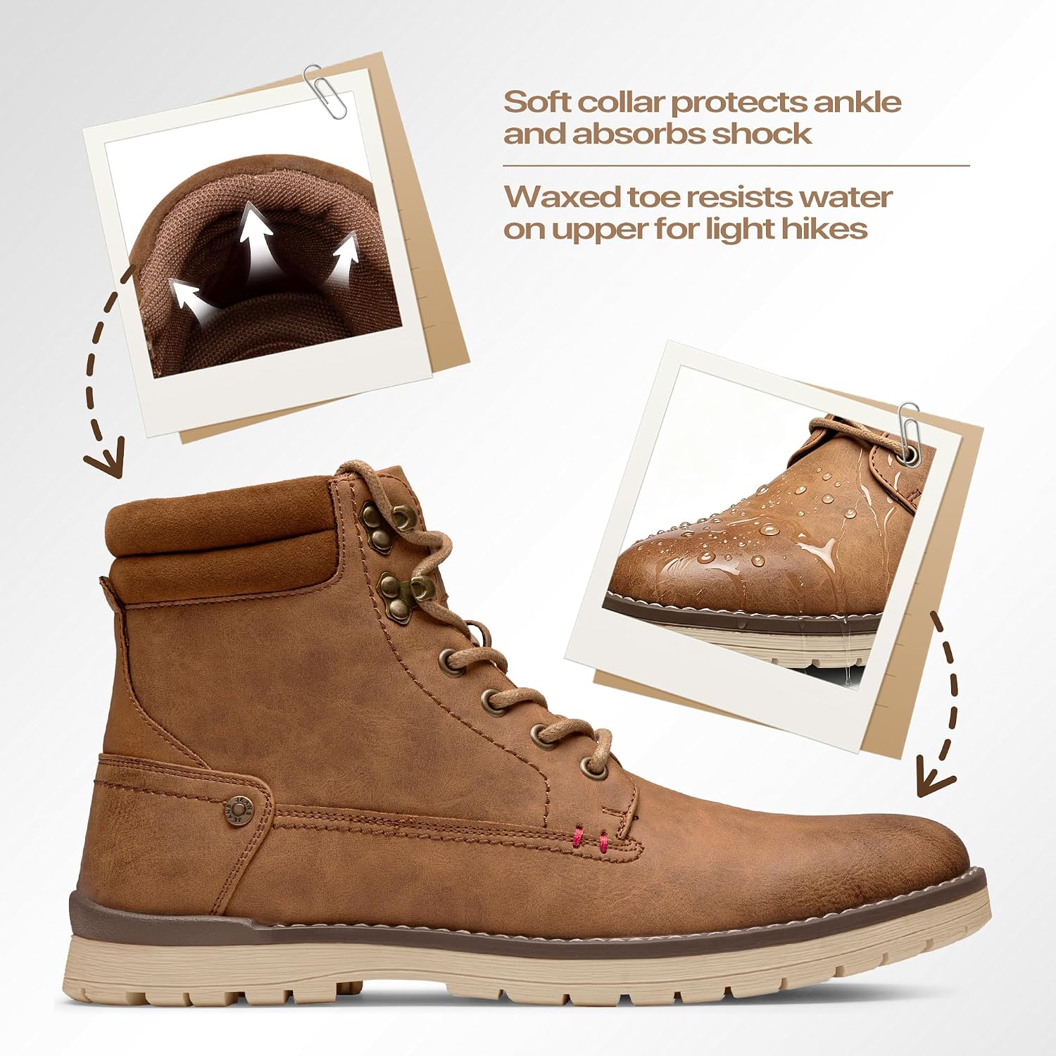 Vostey Men's Chukka Boots Casual Dress Boot Hiking