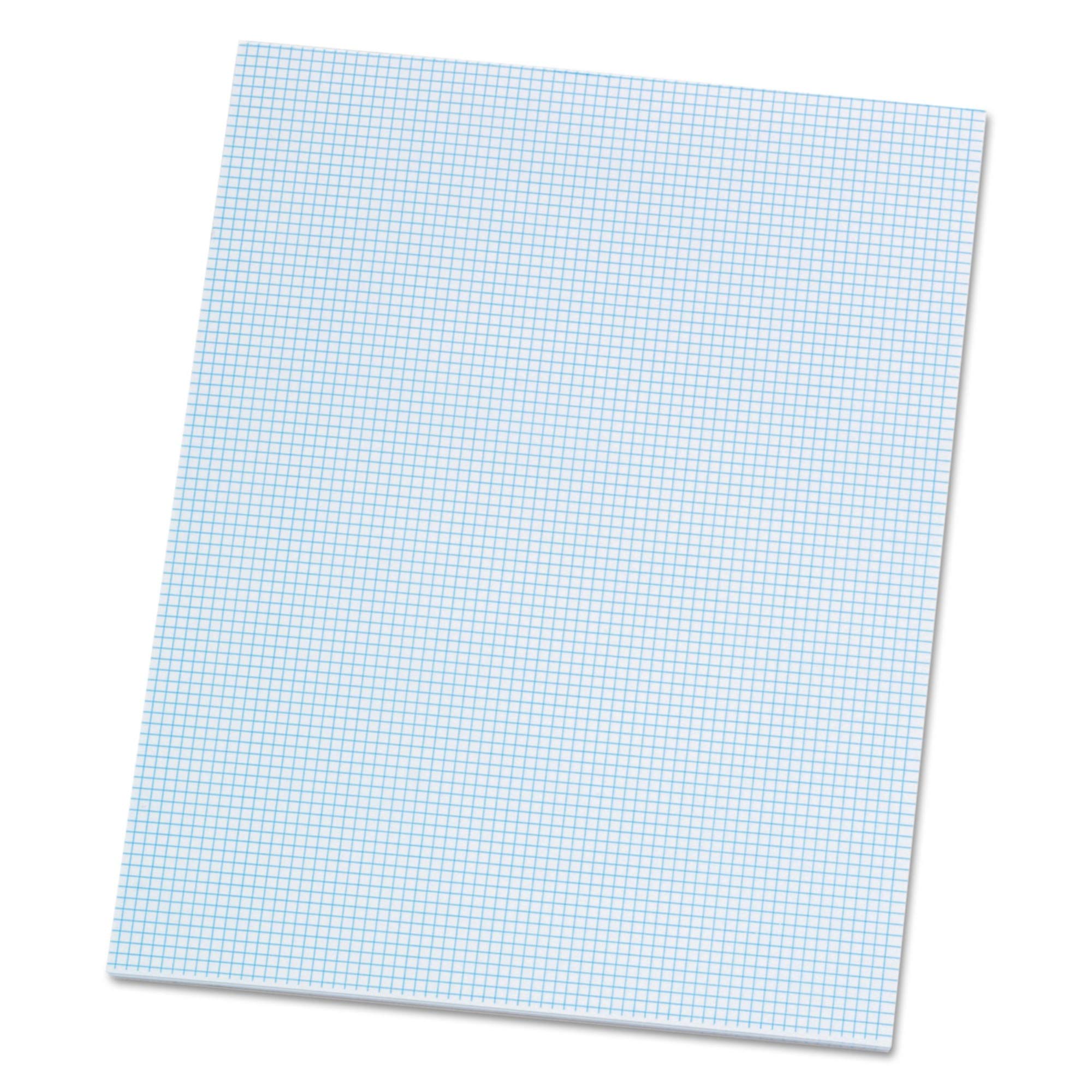 Quadrille Pad avec 8 carrés/pouce, 8–1/2 x 11, Blanc 20 #, 50 feuilles/Pad (Amp22005)