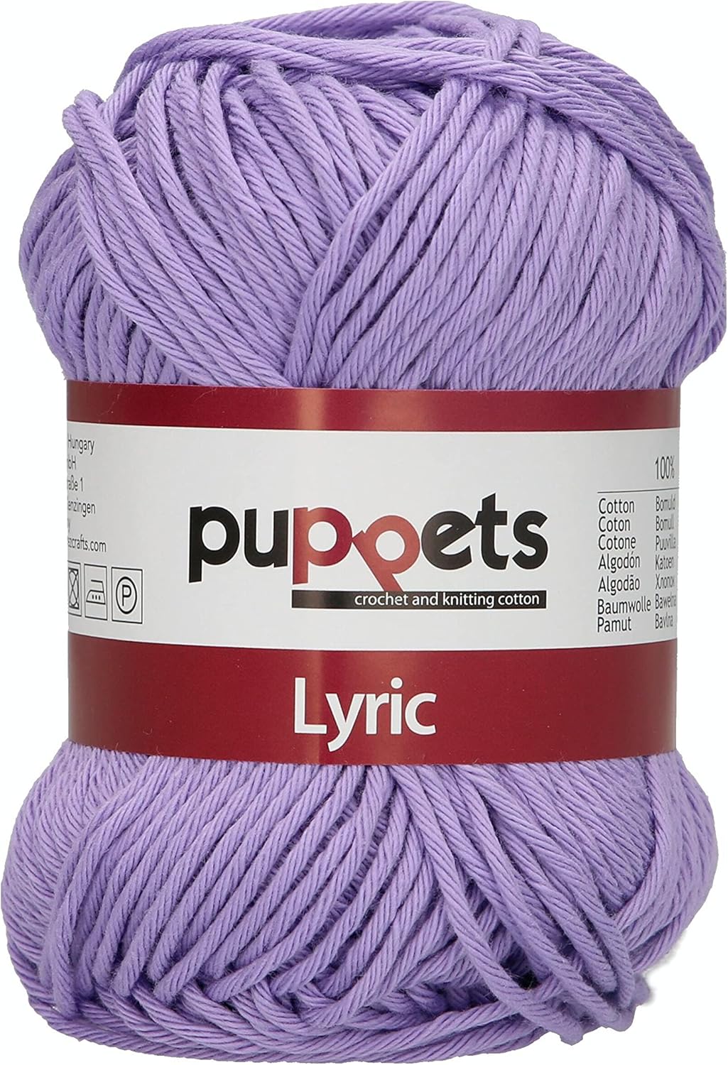 Puppets 4572008-00108 Crochet yarn Cotton Lilac