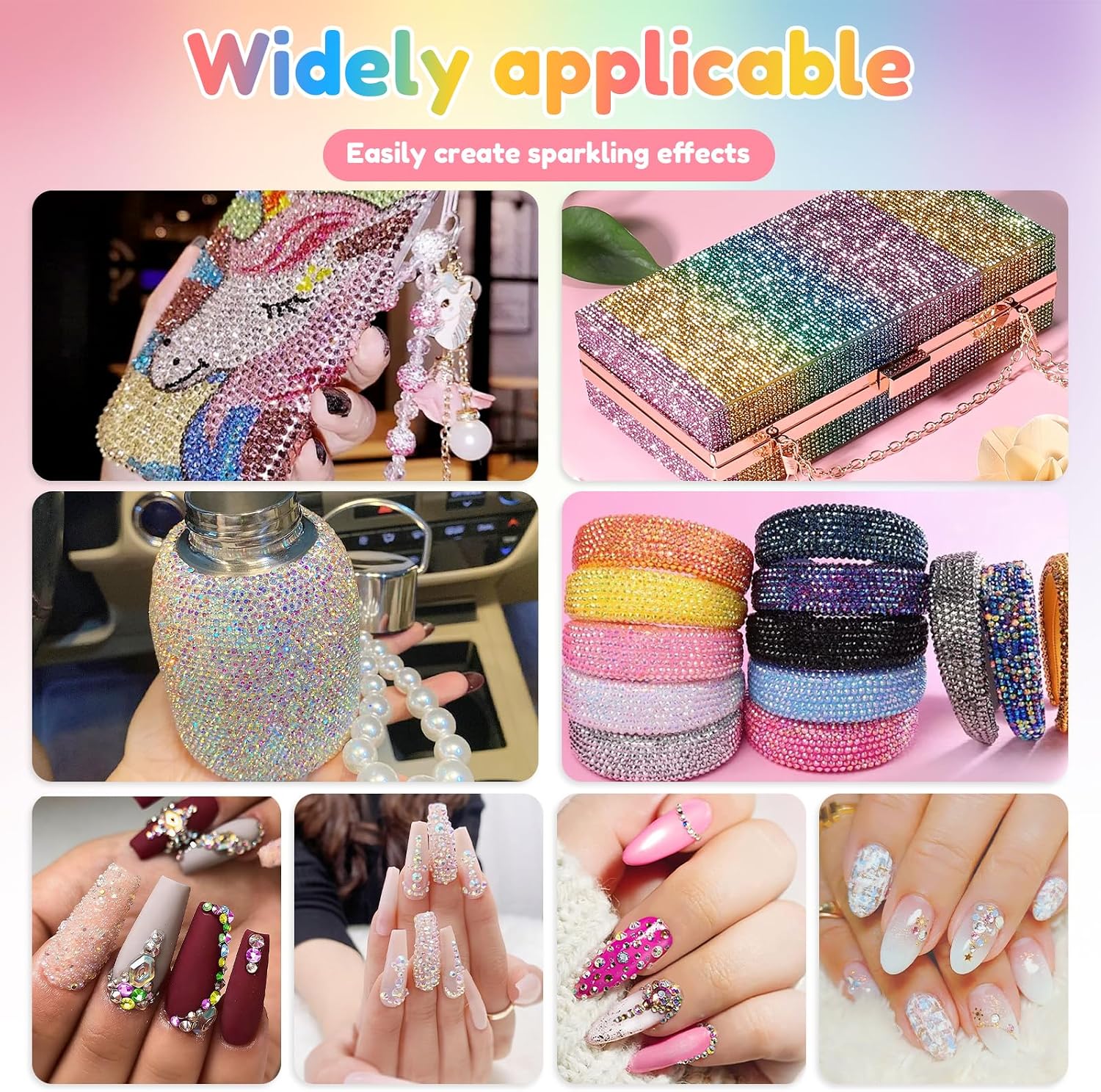 32000Pcs Bedazzler Kit with Rhinestones, 40 Colors 3mm Colorful DIY Resin Rhinestone Kit for Bedazzling with Tweezers Pen, Multicolor Resin Flatback Gems for Crafting Book Shoes Nail Art (40Color-a)