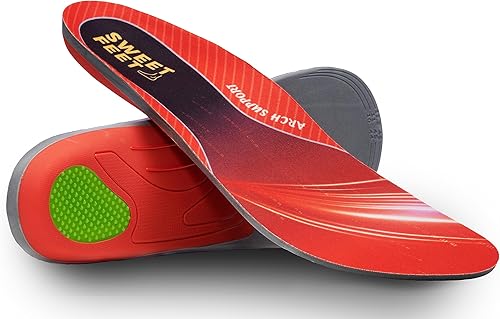 Sweetfeet - Plantillas originales de arco medio, ortesis para aliviar el dolor de arco para zapatos apretados, soporte para alivio del dolor de
