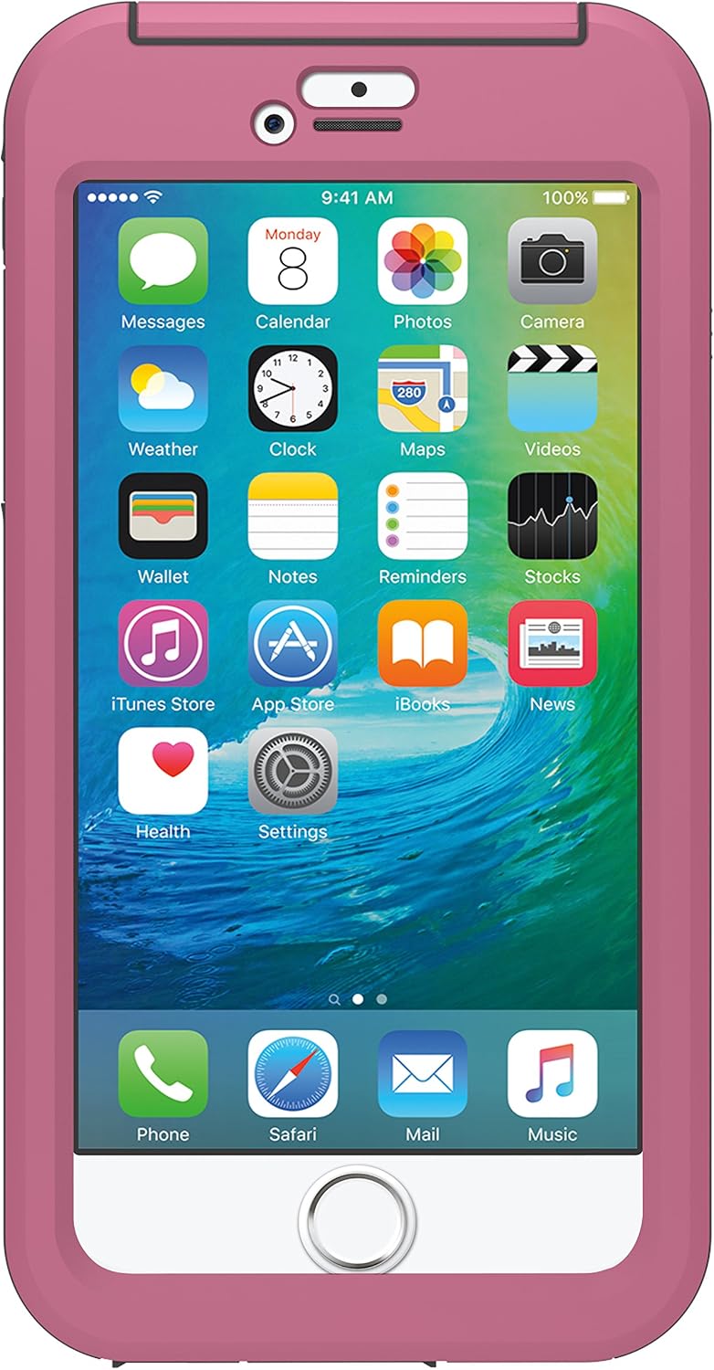 Seidio OBEX Waterproof Case for the iPhone 6 Plus/6s Plus [Drop Proof] [Everyday Protection] - Retail Packaging - Pink/Gray