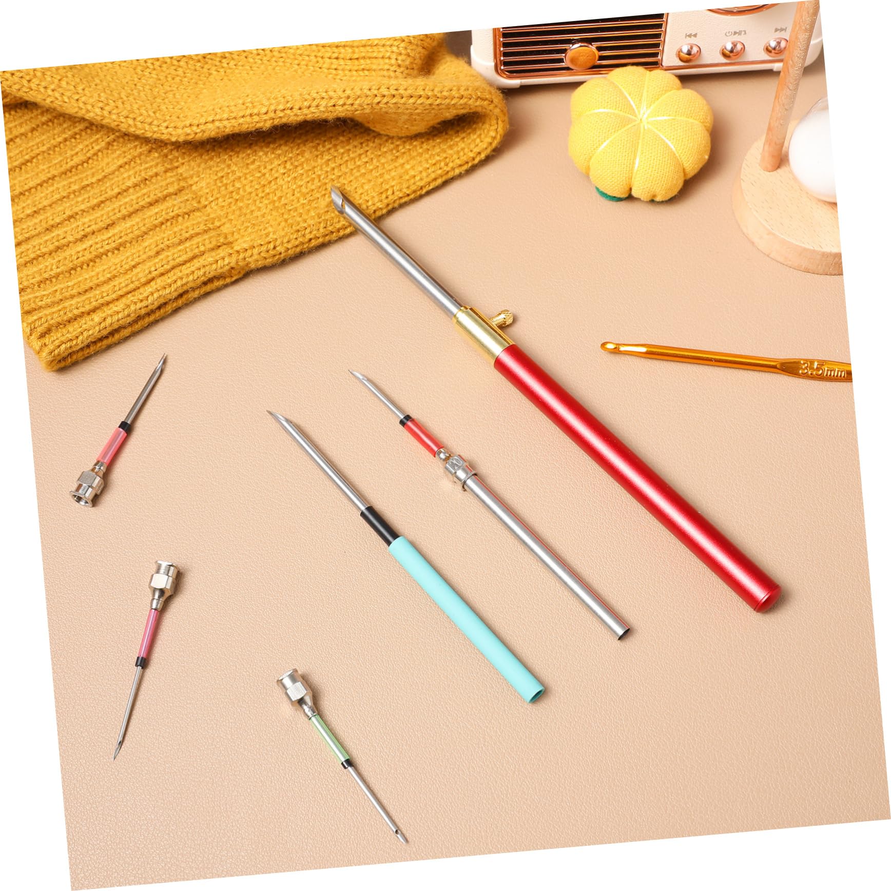 SHINEOFI 3juegos Kit De Agujas De De Enhebrador Herramientas De Costura Para Principiantes y Profesionales Agujas Para Manualidades y Diseño Ergonómico y Duradero