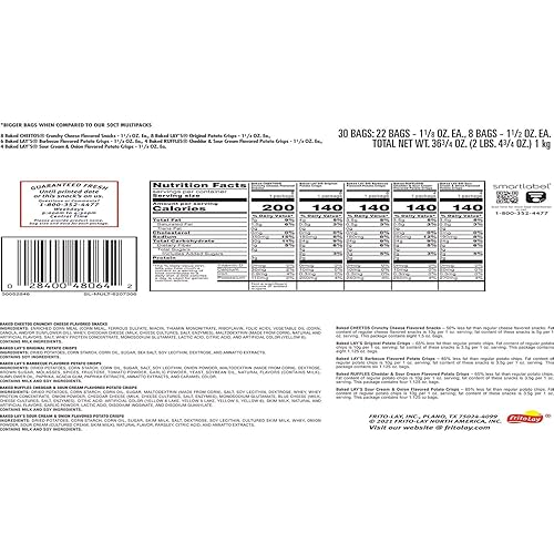 Miniatura 2 de Frito Lay Paquete variado de 30 piezas de mezcla horneada y reventada