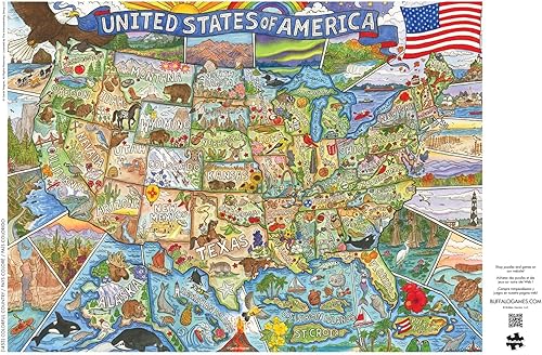 Miniatura 10 de Buffalo Games - Charles Wysocki - Emprendedor del Día de la Independencia de Lady Liberty, rompecabezas de 500 piezas para adultos, rompecabezas