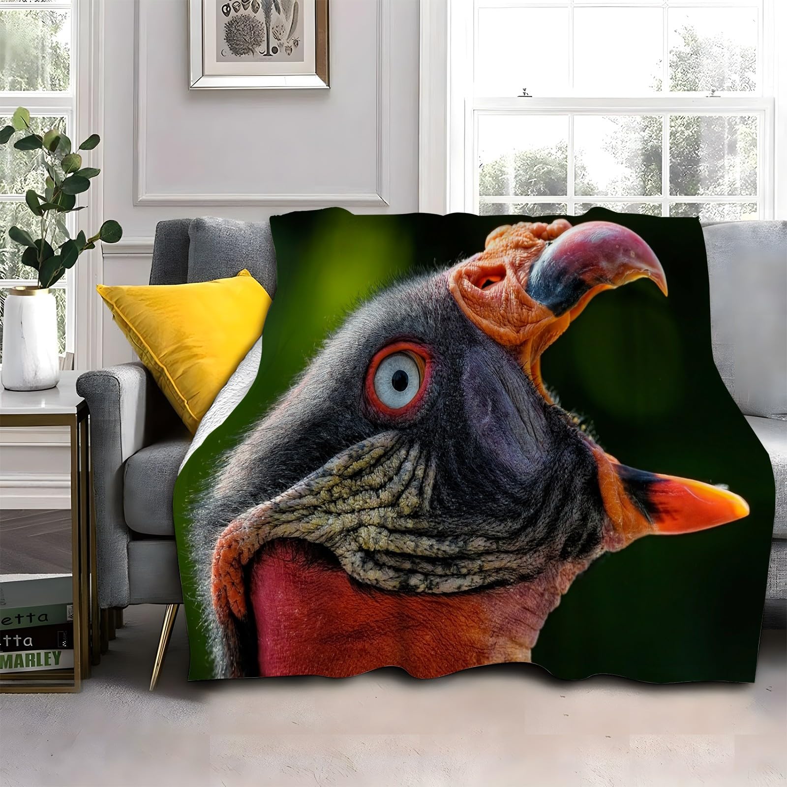 Królewski orzeł koc dla zwierząt koc na łóżko pojedyncze ciepłe miękkie koce na sofę flanelowe 180 x 200 cm na wszystkie pory roku