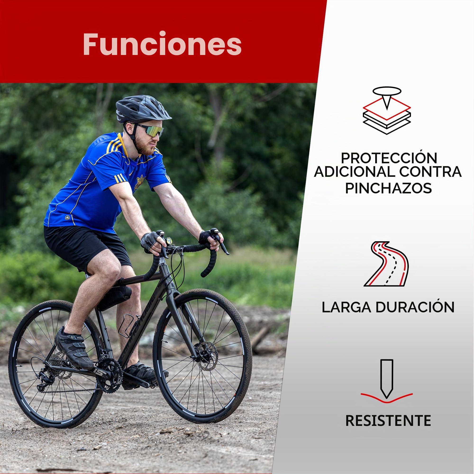 Fincci Neumaticos 700x40 42-622 Plegable 60TPI con Proteccion Antipinchazos | Neumático Bicicleta 700x40c con Carcasa 60TPI y Proteccion LVL3 Nylon para una Presion de 50-80 PSI - Pack de 2