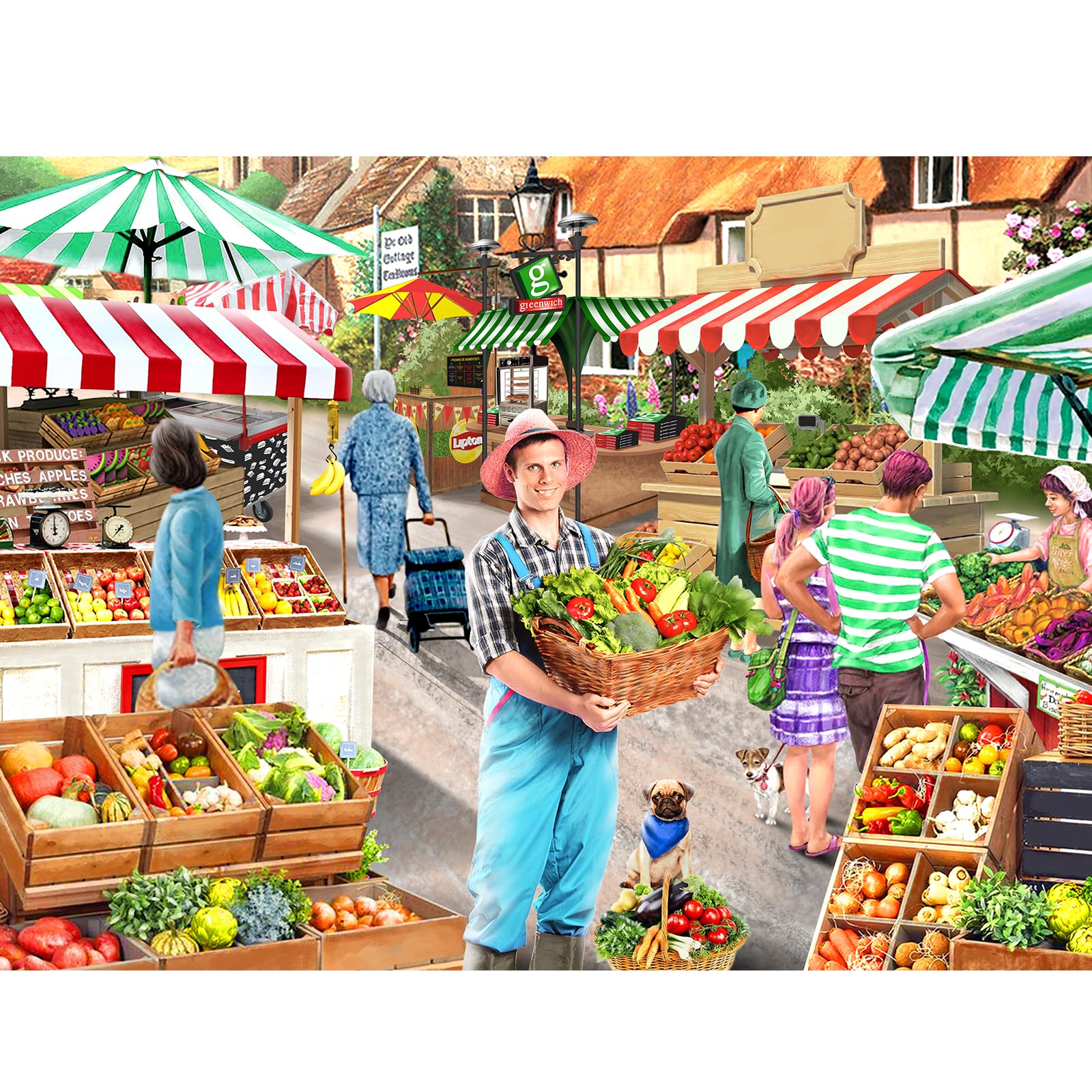 Jigsaw Puzzles For Adults 1000 Agricultural Market — image 1