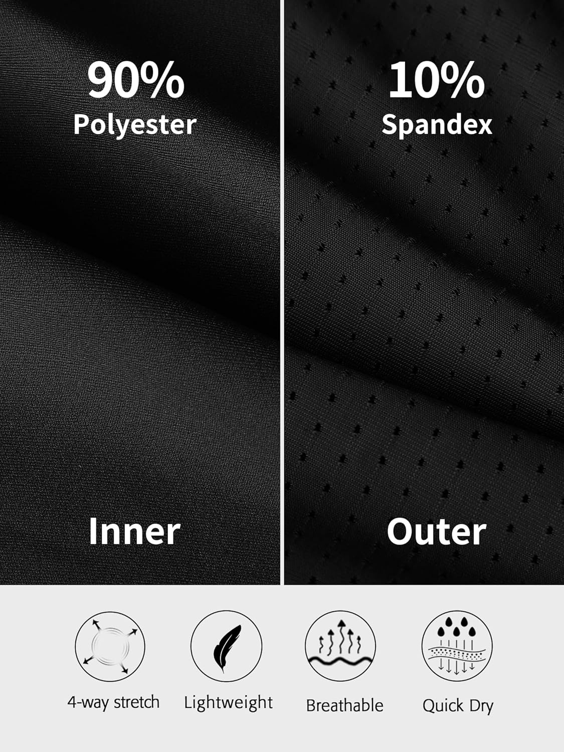 ATTRACO Women's High Waisted Swim Shorts Drawstring Board Shorts with Zipper Pockets Liner - Image 6