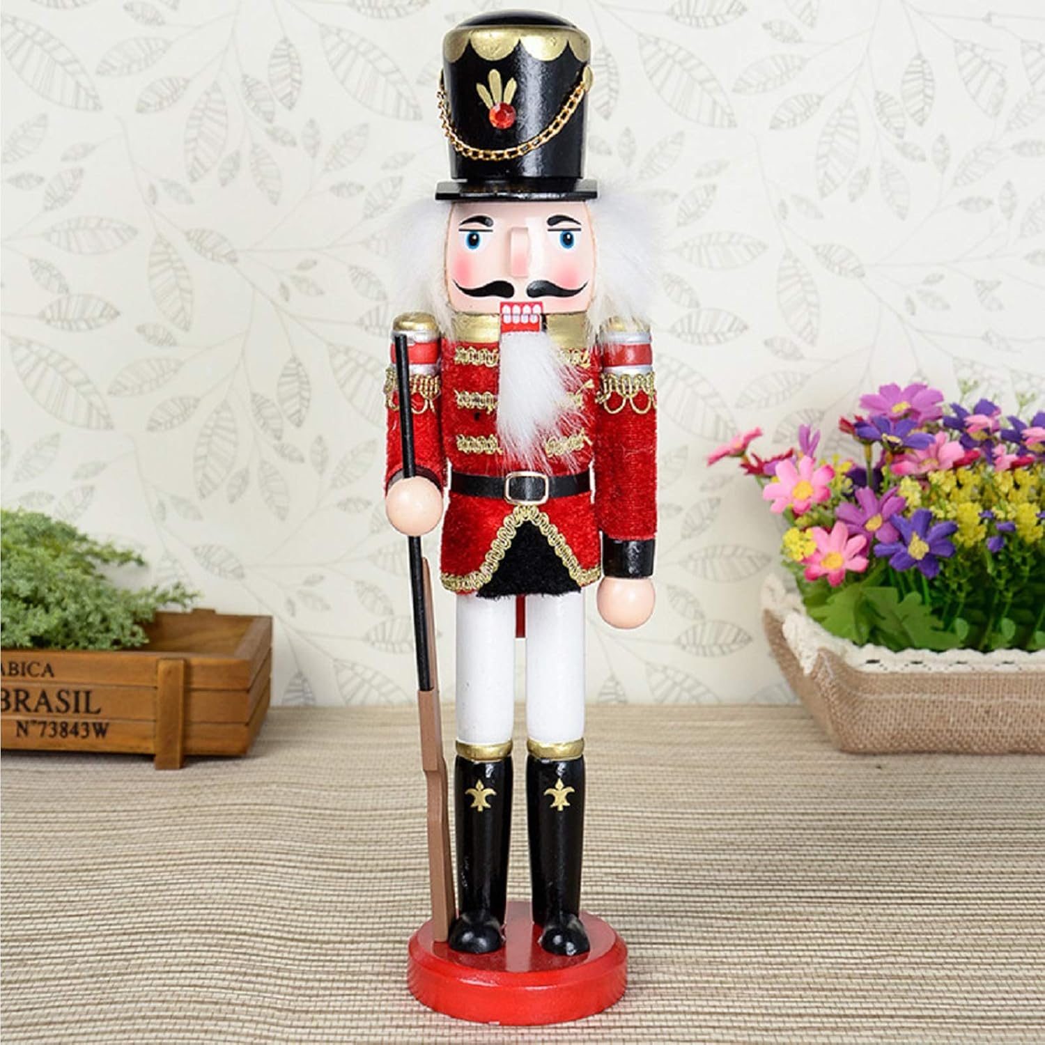 Nutcracker Christmas Decorations, 12 Inch Traditional Wooden