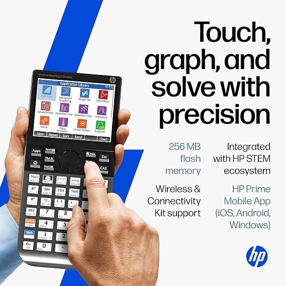 HP Prime G2 Graphing Calculator - Multi-Touch 3.5 Color Display CAS Test
