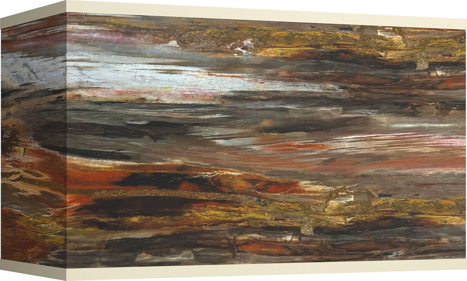 Embracing Change 17" Top x 17" Bottom x 8" Depth x 10" High Hand Crafted Print Lamp Shade Replacement Large Brown Rectangle Rustic Mid Century Modern Pattern Spider Harp Finial - Giclee Glow