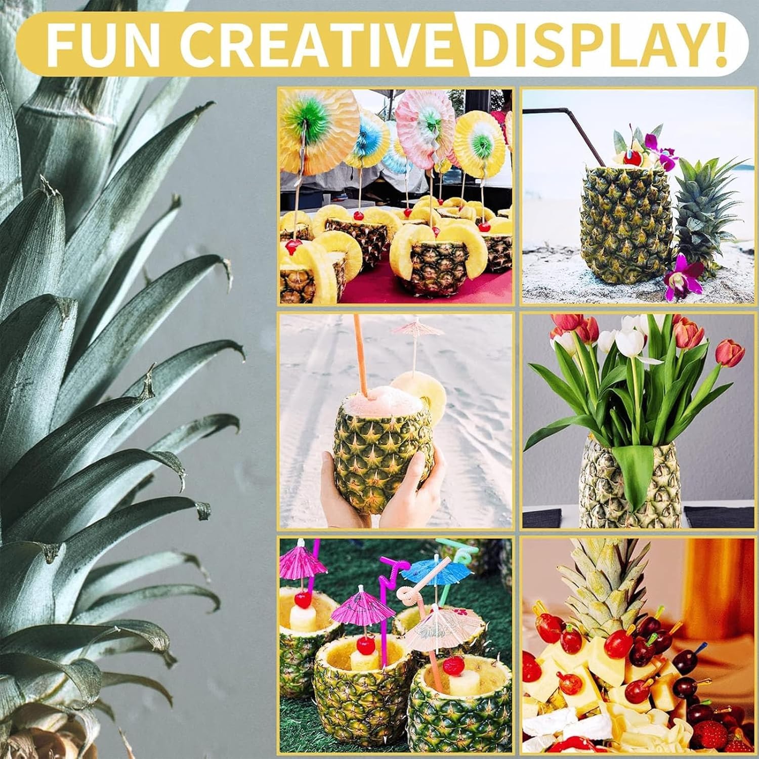 Éplucheur automatique d'ananas avec poignée antidérapante, espacement réglable pour un épluchage rapide, facile à nettoyer, machine pour éplucher les ananas et les cantaloups