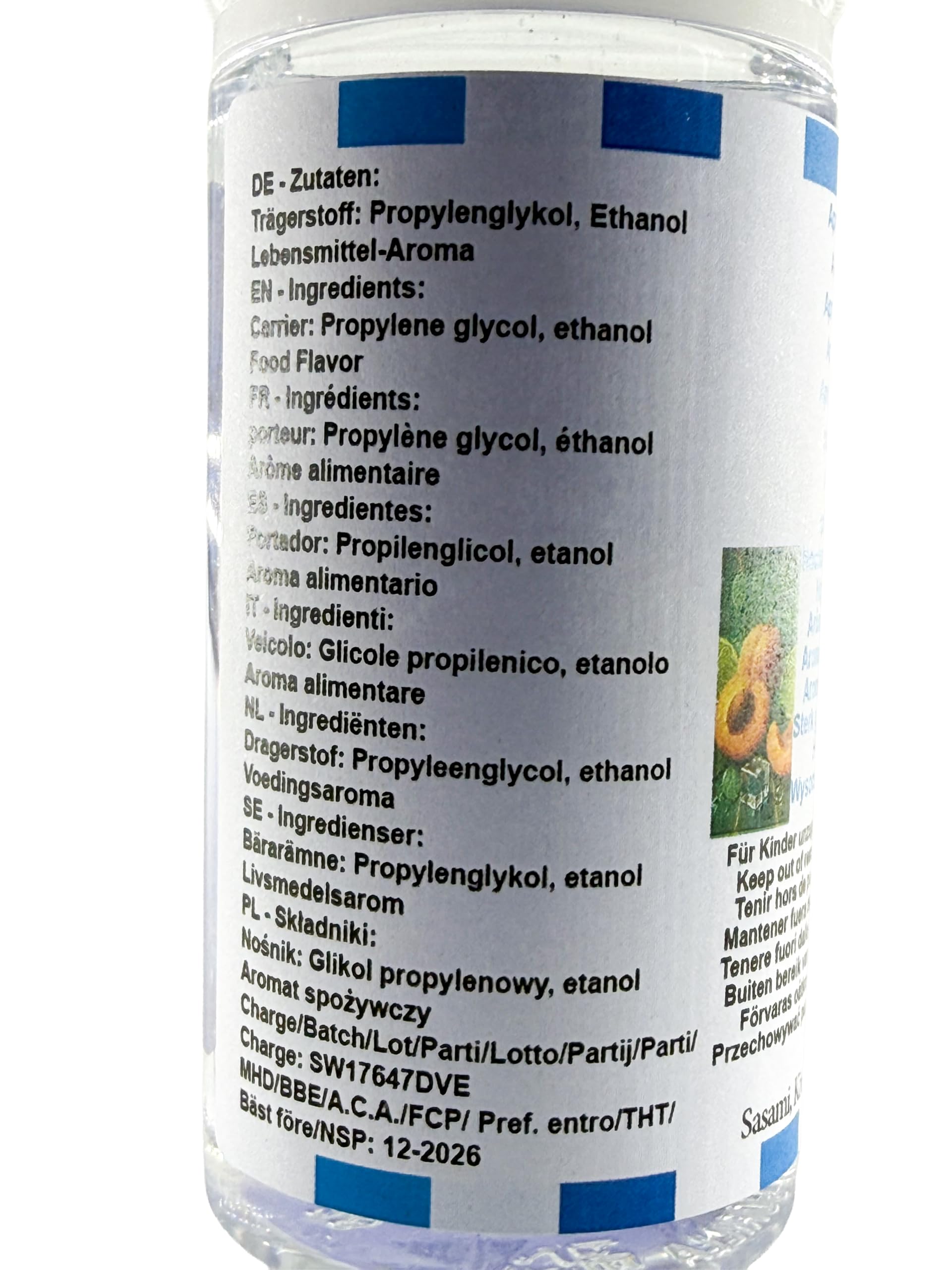 ApriCool – morela limonka eukaliptus Ice aromat koncentrat – Wegański – Sasami – 100ml