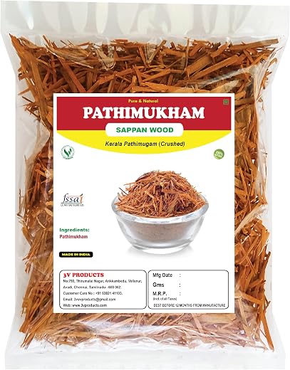 3V PRODUCTS Pathimukham - Pack of 2x50g - Patang | Sappan Wood | Kerala Pathimugam | Herbal Drinking Mix (Crushed)