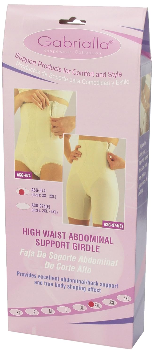 Gabrialla High Waisted Body Shaping Slimming Girdle Back and Abdominal Support ASG-973
