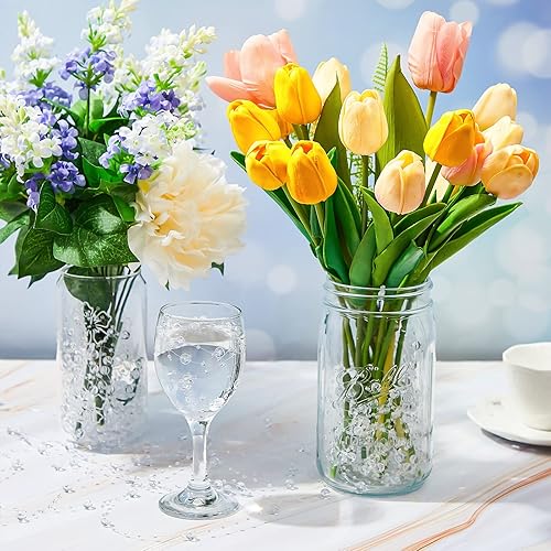 Miniatura 5 de Tondiamo 24 piezas de perlas artificiales para velas flotantes, perlas de imitación, guirnalda de decoración para jarrones, decoración de bodas,