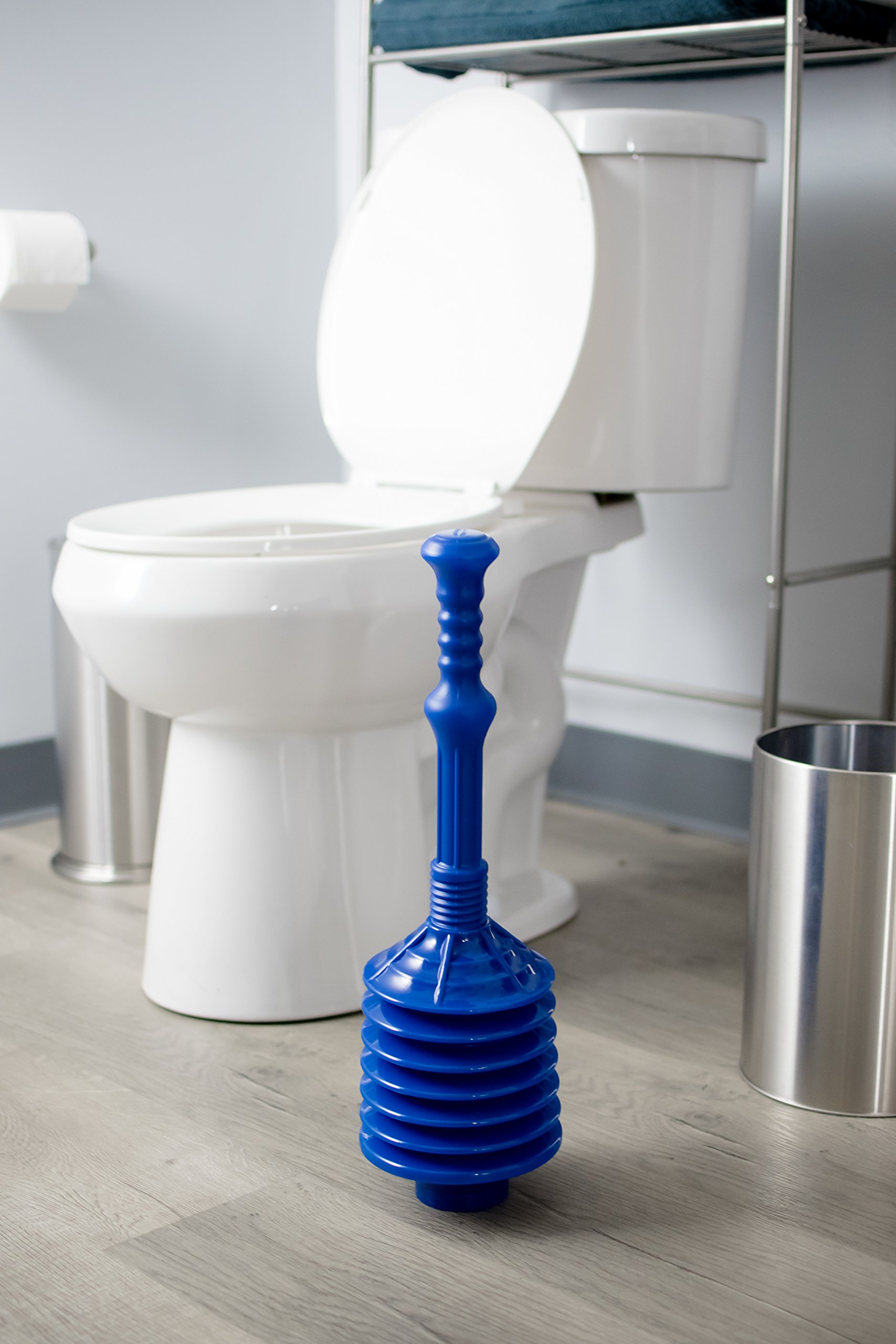 Professional Bellows Accordion Toilet Plunger, High Pressure Thrust