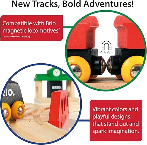 Miniatura 3 de Paquete de piezas para alargar vías de ferrocarril de juguete de BRIO