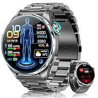FOSMET Smartwatch Uomo, ECG/HRV/BMI/MET & Micro-Check-Up