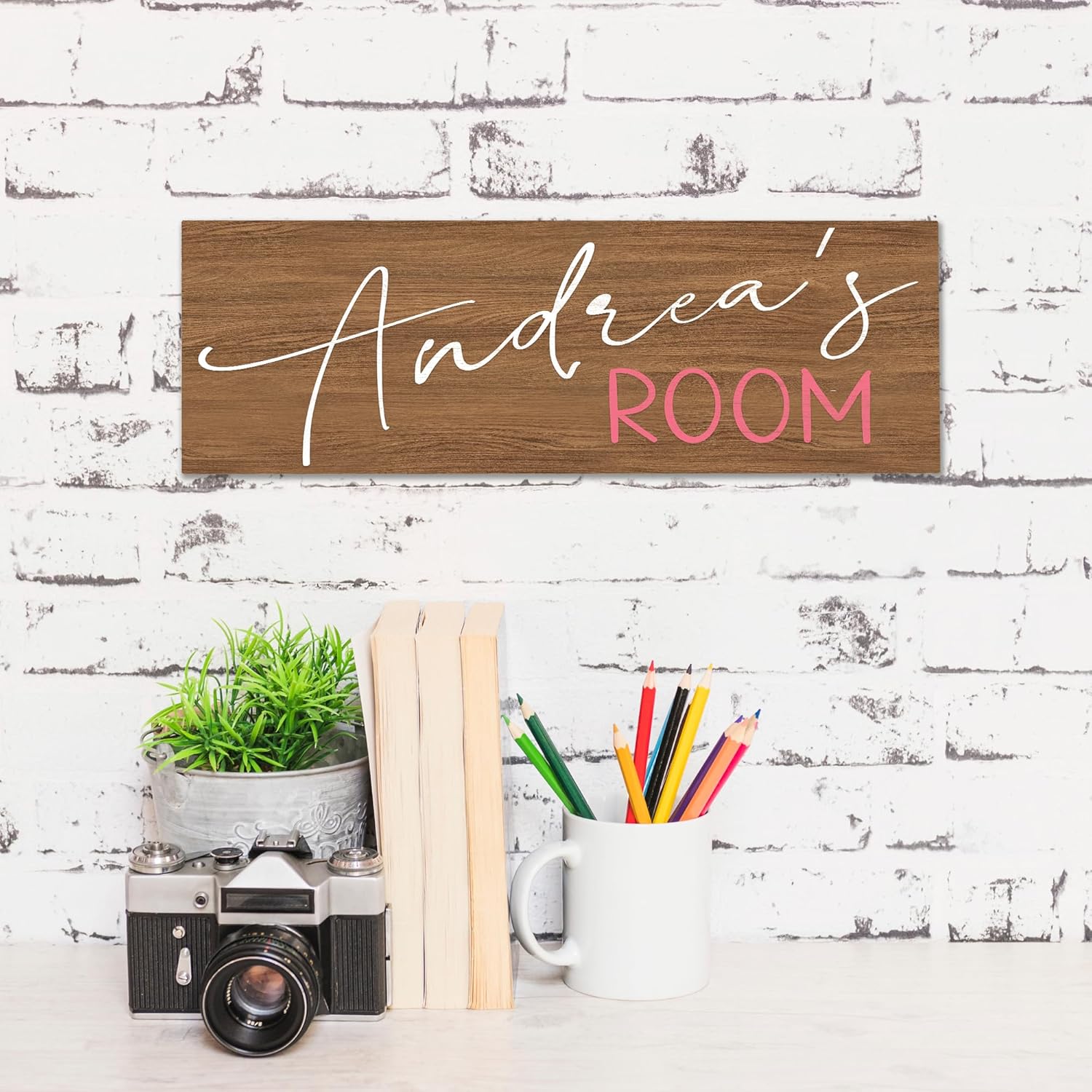 Custom Wood Signs, Personalized Sign For Home, Custom Fonts Colors Sizes, Make Your Own Unique Sign, 10 Backgrounds - Fonts & Colors can be Changed, Personalized Rustic Sign (6" x 18")