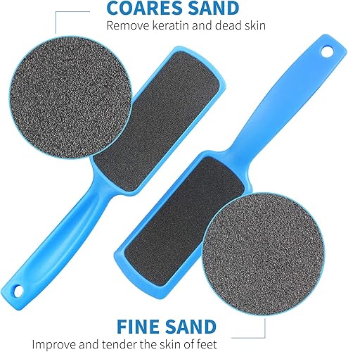 Miniatura 2 de Fu Store Limas de pedicura para pies y callos con raspador de pies de doble cara para piel muerta, limpiador profesional para pies (paquete de 6)