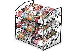 3-Tier Pantry Can Orgaziner: Space-Saving Can Dispenser for Effortless Kitchen Organization