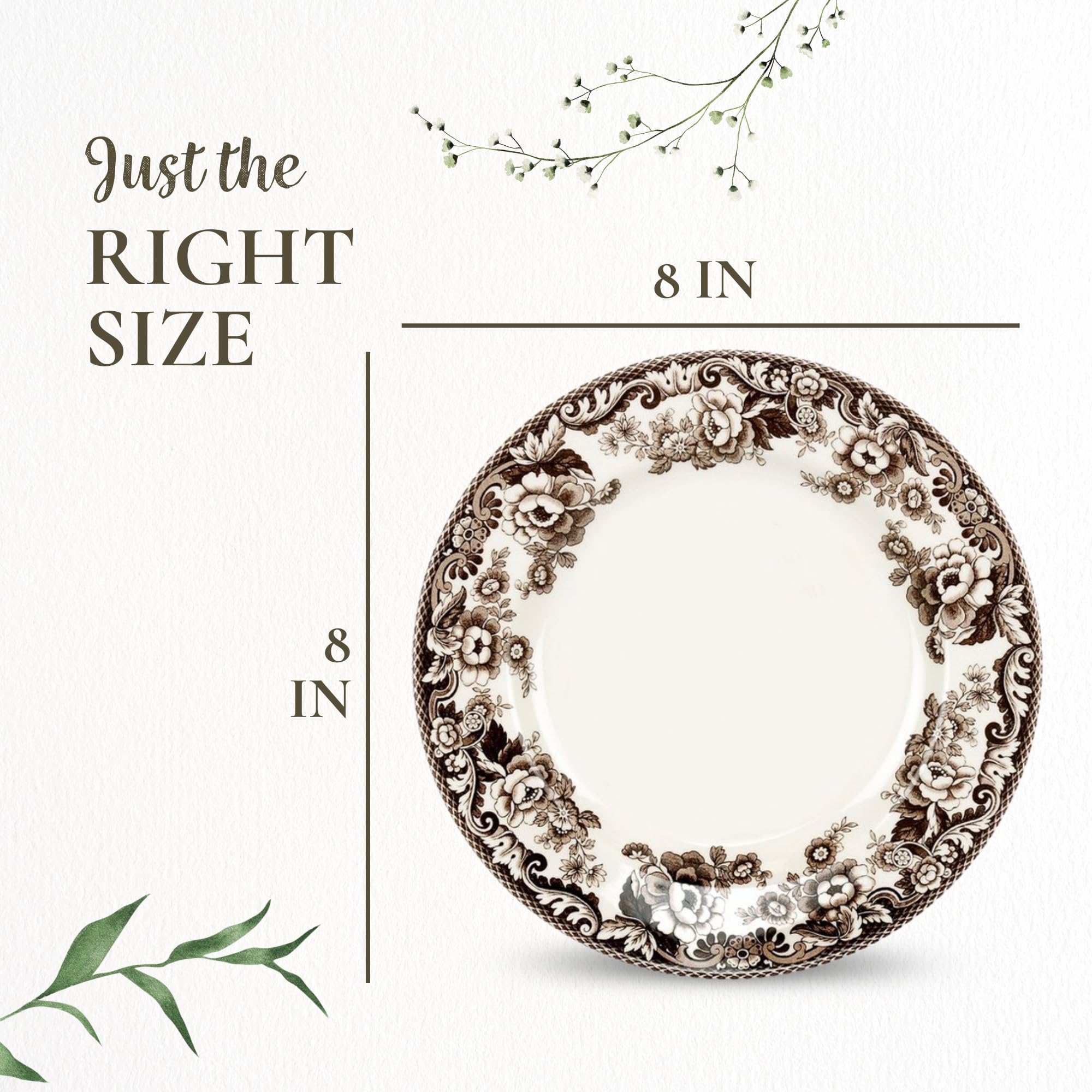 Amazon.com | Spode Delamere Salad Plate, Set of 4: Spode Woodland