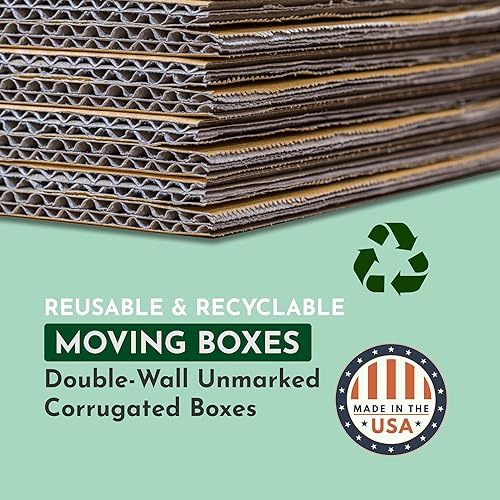 Miniatura 2 de BOX USA Cajas de embalaje rápido para pequeñas empresas, caja de envío de 18 pies de largo x 18 pies de ancho x 12 pies de alto, 10 a granel