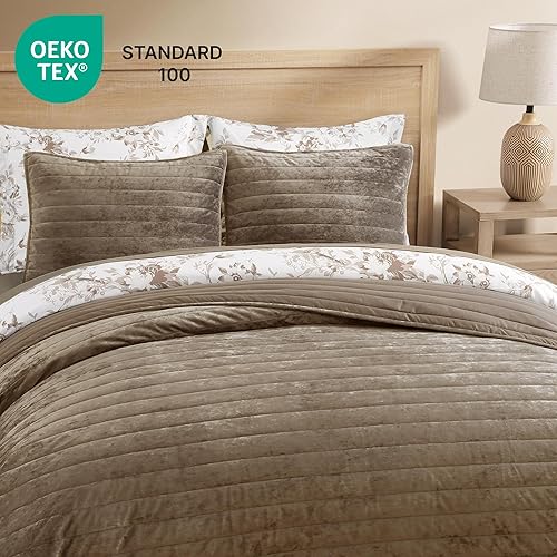 Miniatura 126 de WRENSONGE - Juego de edredón blanco tamaño queen de 3 piezas, colcha ligera para todas las estaciones del verano, juego de ropa de cama suave con 2