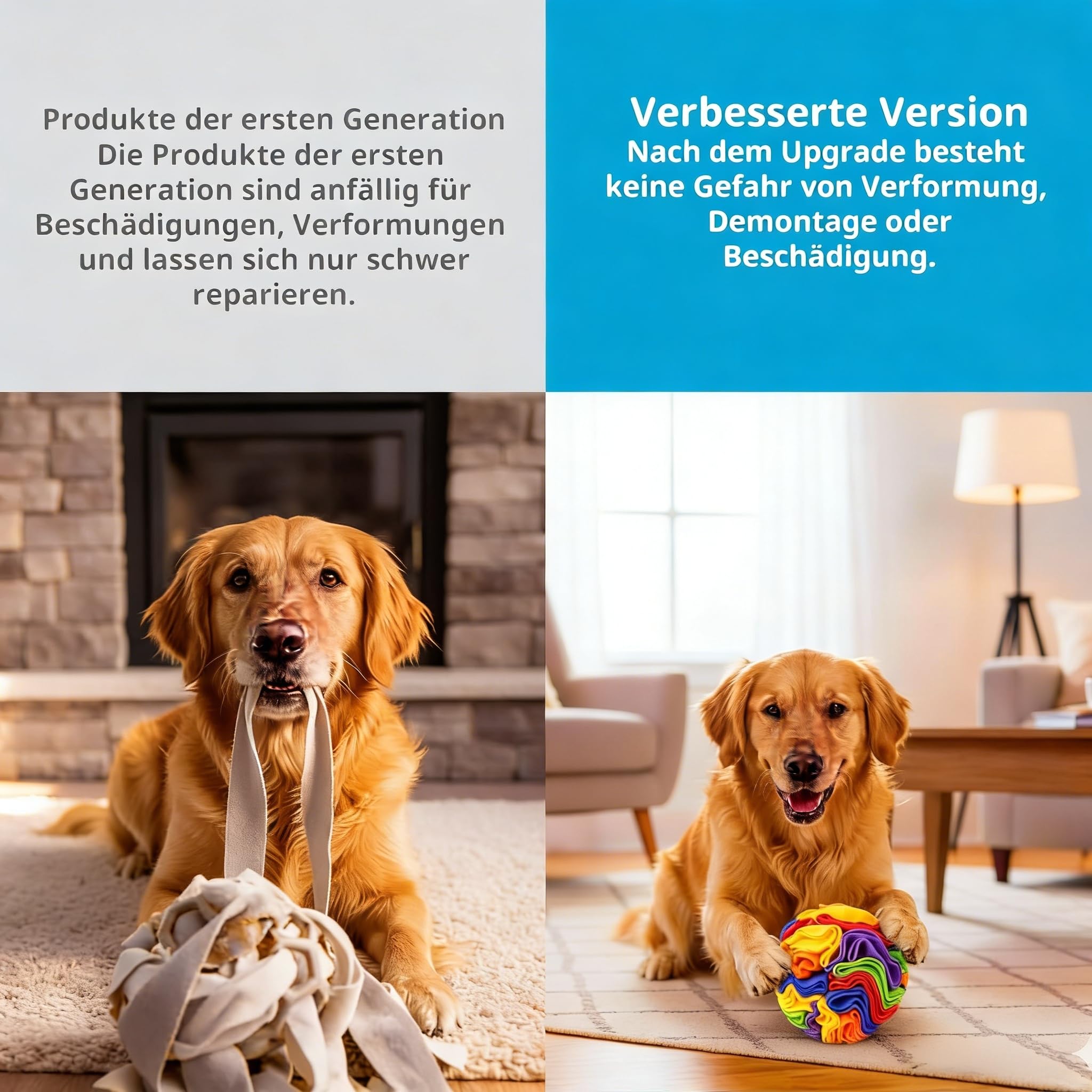 Palla da fiuto per cani, giocattolo intelligenza, 10 cm, palla di peluche rotonda per animali domestici, promuovere l'attività mentale attraverso la stimolazione dell'olfatto