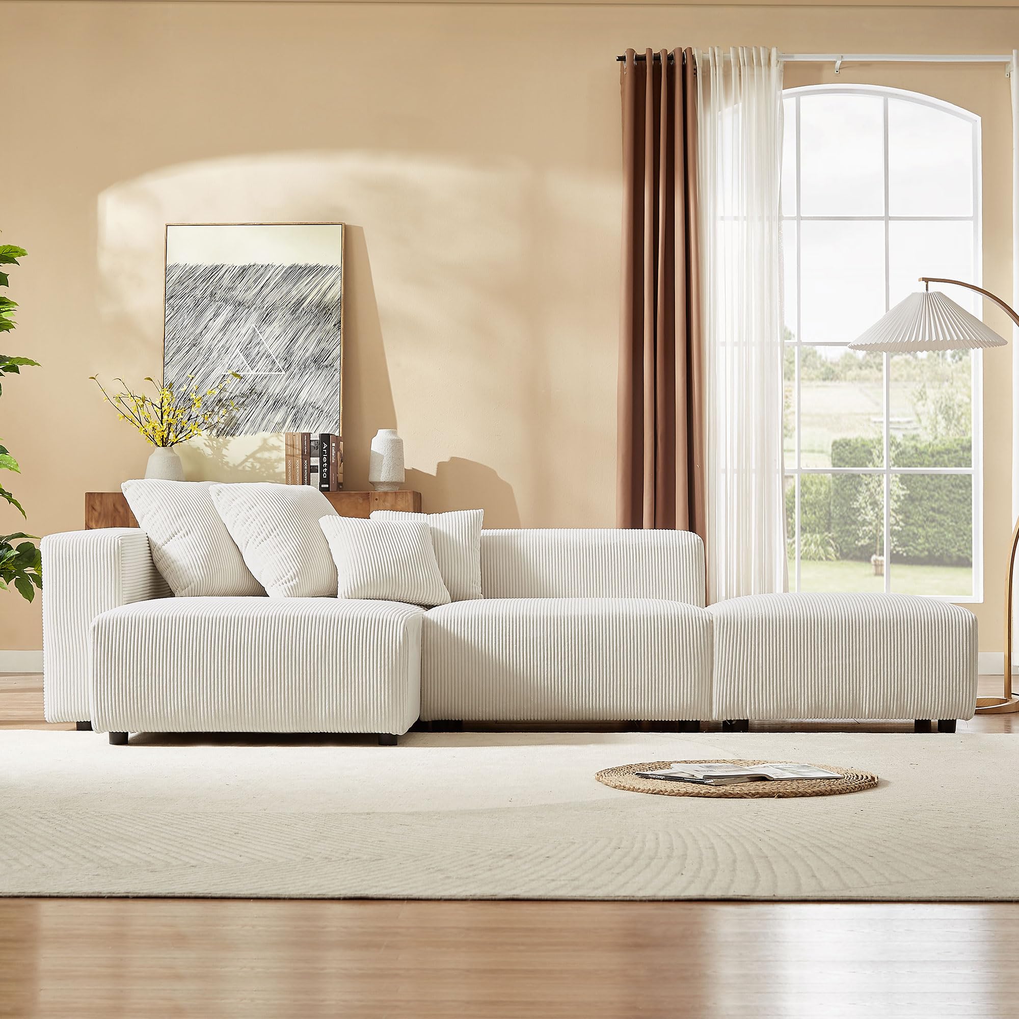 Amazon.com: JURMALYN 118.11'' Sectional Sofa Couch for