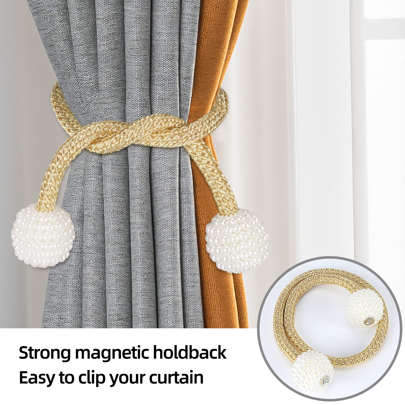 Innovativi fermacravatte per tende con nodo cinese con fibbia magnetica per la decorazione della casa del soggiorno e della camera da letto