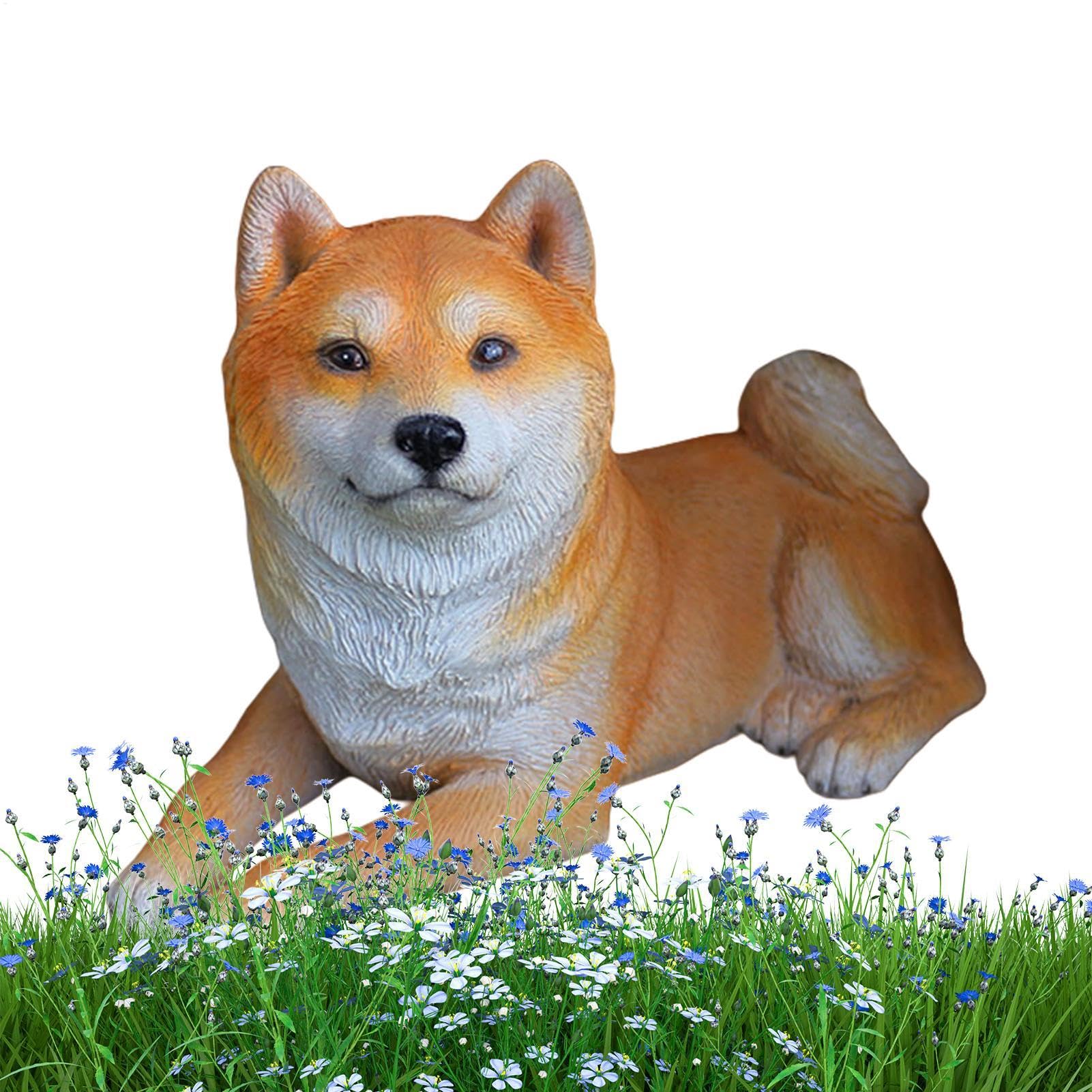 Generisch Statuette di cane in miniatura, scultura di animali ornamentali