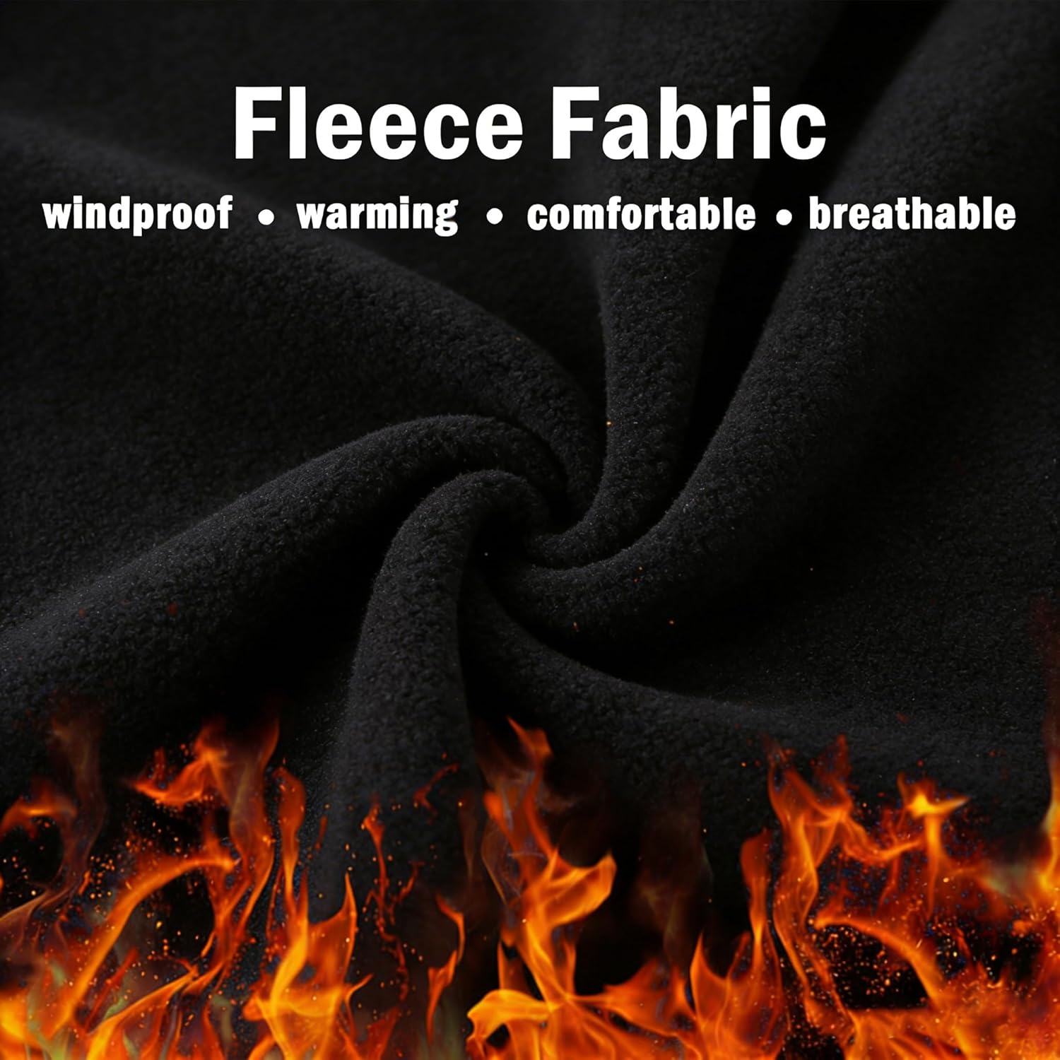 Winter Neck Warmer, Polar Fleece Neck Gaiter Warm Face Cover, Cold Weather Ski Face Mask Windproof for Men and Women - Image 3