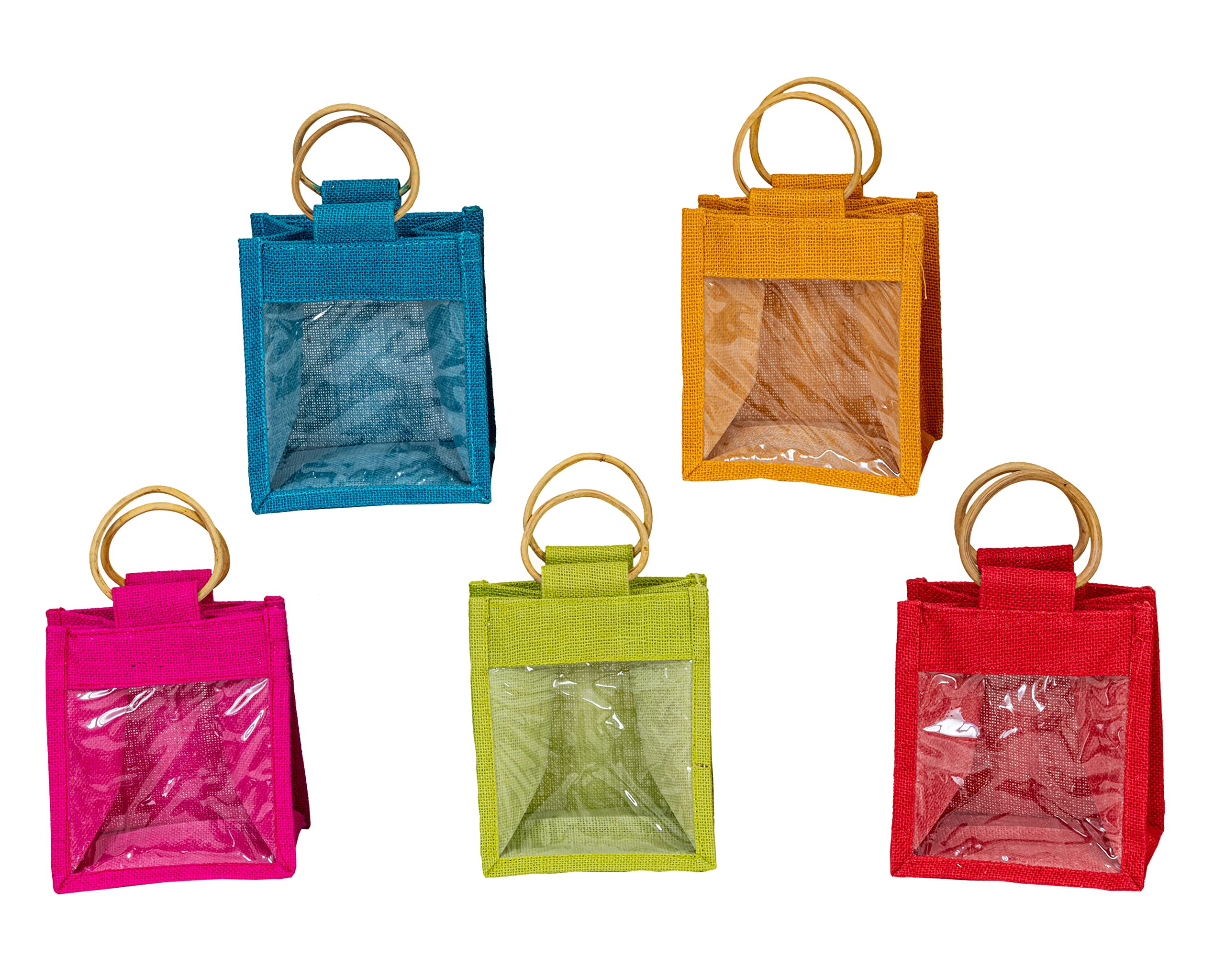 Royal Fabric Bags Honey Pod Bag Ideal for Gift Hamper Hand Bag Handy Bags For Men & Women - Multipurpose (Pack of 5, Multicolor)