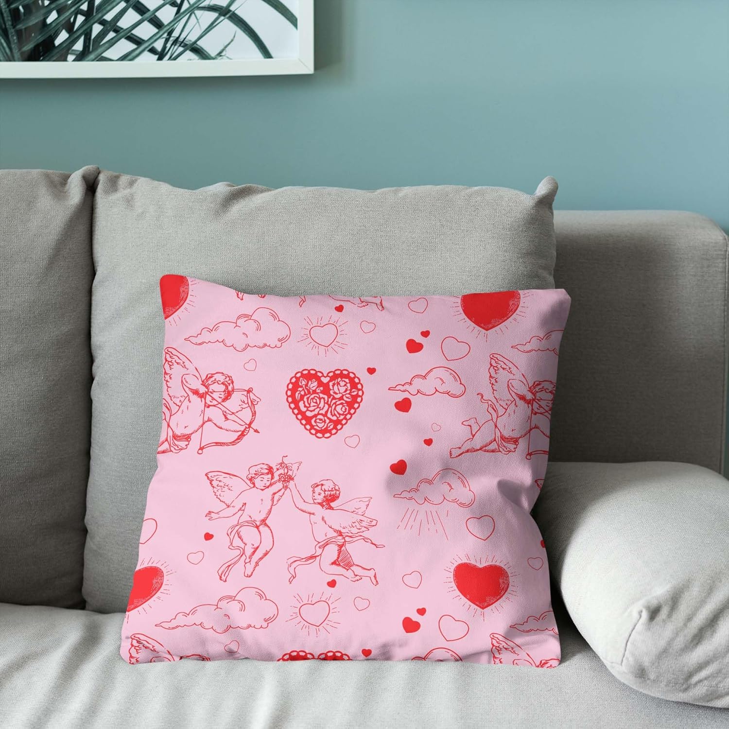 NORTHWEST Valentine's Day, Cupid, Throw Pillow 18 x 18 Inches