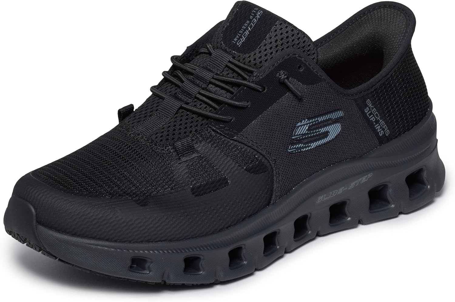 Skechers Womens Summits-Sweet Glow | Work, Slip-ins, Glide Step, Slip Resistant, Water Repellent, Air-Cooled Memory Foam