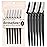 Kitsch Dermaplane Razor for Women Face - Face Razors for Women & Men, Eyebrow Trimmer & Face Shaver - Exfoliating Facial Razor & Skin Care Tool for Smoother Skin - Black, 6 pcs