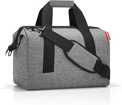 reisenthel Allrounder M in Twist Silber – Vielfältige Doktortasche zum Reisen, für die Arbeit oder Freizeit – Mit funktional-stylischem Design