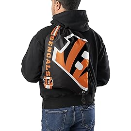 FOCO Cincinnati Bengals NFL Big Logo Drawstring Backpack