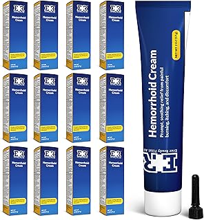 Ever Ready First Aid Hemorrhoid Pain Relief Ointment - Fast Acting Treatment for Itch, Swelling, and Maximum Strength Pain Relief, 2 oz (57g) Per Tube - 12 Pack