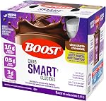 BOOST CarbSmart Chocolate, High Protein, Low Sugar, 24 Vitamins & Minerals, Nutritional Supplement, 16g Protein, 0.5g Sugar, Kosher, Gluten-free, Suitable For Diabetics, 24 Bottles, 6 kg